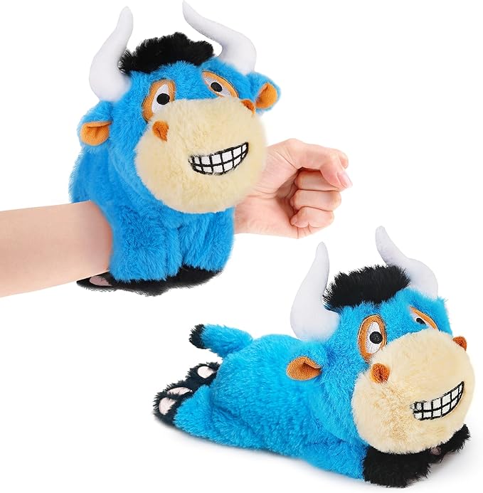iPlay, iLearn Wrist Pals Baby Plush Bull Toy Wristband 1 2 3 4 5 6