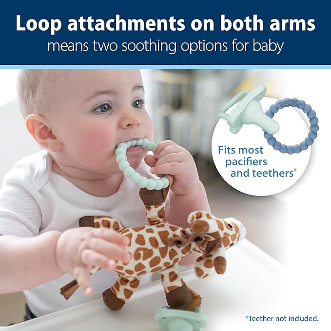 Dr. Brown's Lovey Pacifier and Teether Holder, 0 Months Plus
