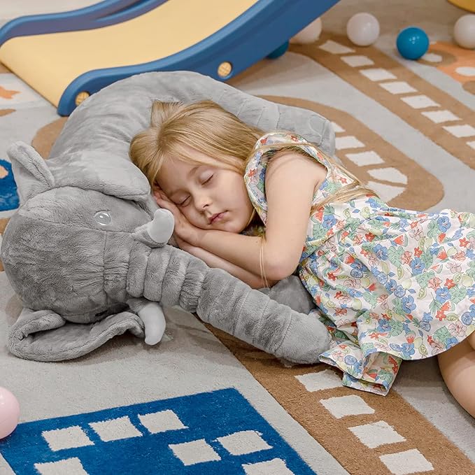 Homily Stuffed Elephant Plush Animal Toy 24 INCH