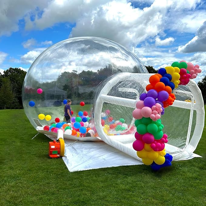 Large Bubble House Inflatable Bubble Tent, 13FT Dia Bubble with Blower & Pump