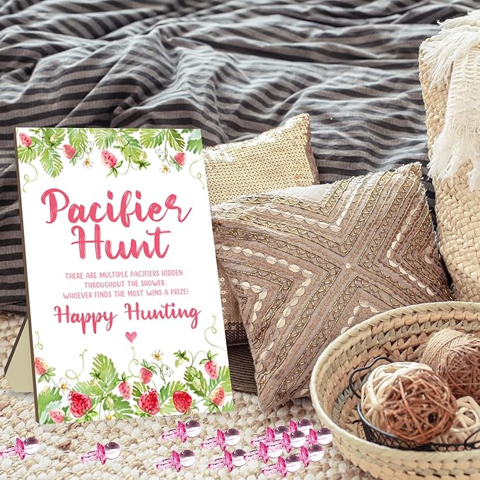 Baby Pacifier Hunt Game, Baby Shower Games Set 50 Mini
