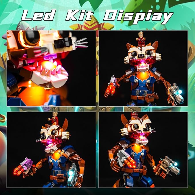 LED Light for Lego Rocket & Baby Groot 76282 Set,Classic Version Light Lighting Building Blocks Model Compatible with Lego 76282(Lights Only