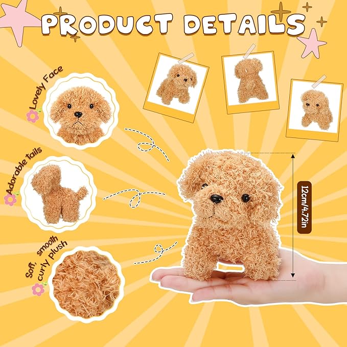 Liliful Puppy Dogs Stuffed Animals Bulk Assorted Mini Dog Doll 50 Pcs