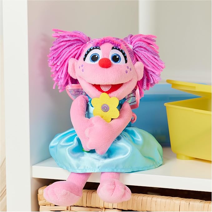 GUND Sesame Street Official Abby Cadabby Muppet Plush, Premium Plush Toy for Ages 1 & Up, Pink/Blue, 11”