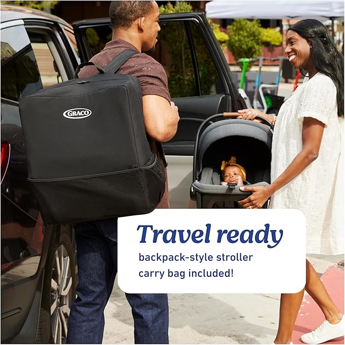 Graco Gomax Frame Stroller, Accepts All Graco Infant Car Seats, Backpack Style Lightweight Travel Stroller Frame