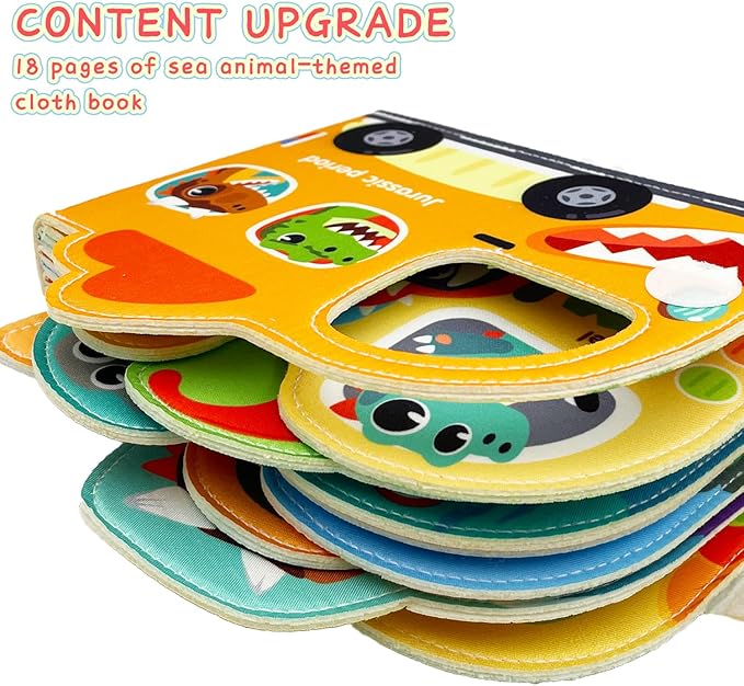 Baby Mask Books 18 Months, Sensory Baby Toys Folding Felt 18 Months