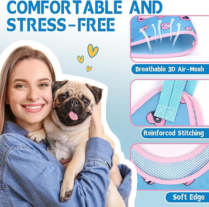 Supet Dog Grooming Hammock Harness for Cats Dogs, Relaxation Pet Grooming Hammock Restraint Dog & Small Animal Leashes Sling for Grooming Dog Grooming Helper for Nail Trimming Clipping Grooming S