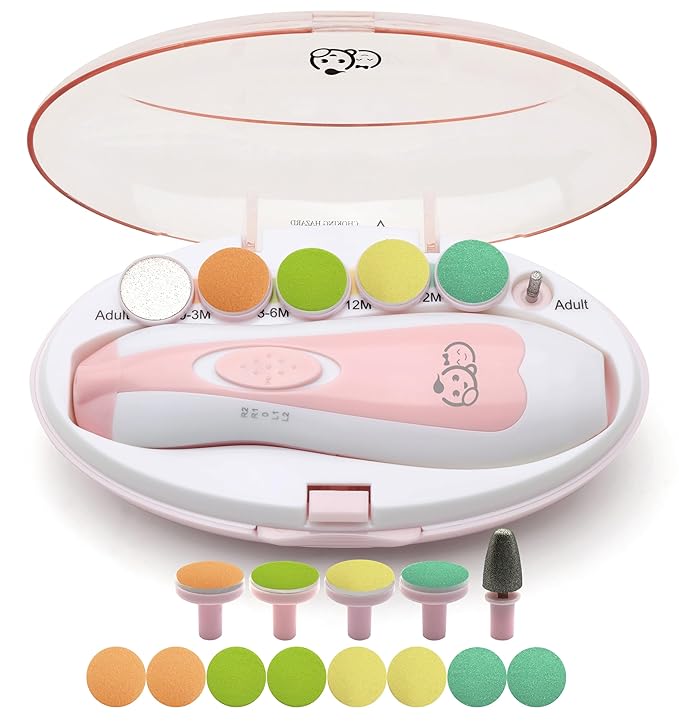 Royal Angels Baby Nail File, 21 in 1 Set with Labels 13 Replacement