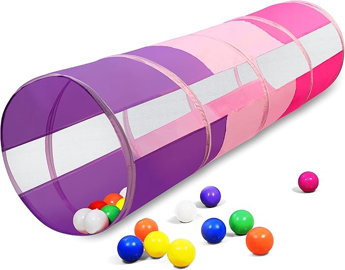Hide N Side 6ft Crawl Through Play Tunnel Toy, Pop