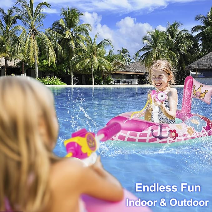 Inflatable Pool Floats Kids-Girls Pool Toys for Toddlers Ages 3-8, Kids Floats for Swimming Pool