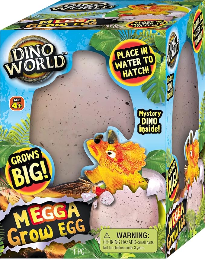 JA-RU Giant Dinosaur Eggs Water Growing Toys (6 Eggs) Animals That Grow in Water for Kids. Dinosaur Goodie Bags, Science Party Favors 1747-6p