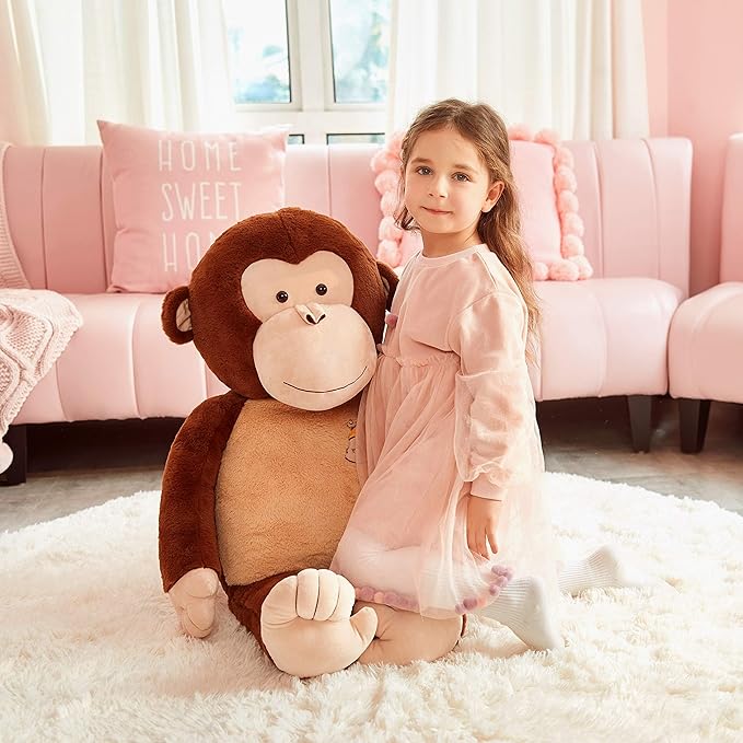 IKASA Large Monkey Stuffed Animal Plush Monkey Toy for Children 30 inches)