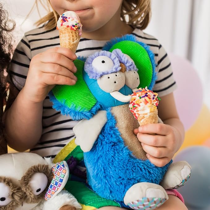 & Toddler Plush Soft Bean Bag Toy with Full Color