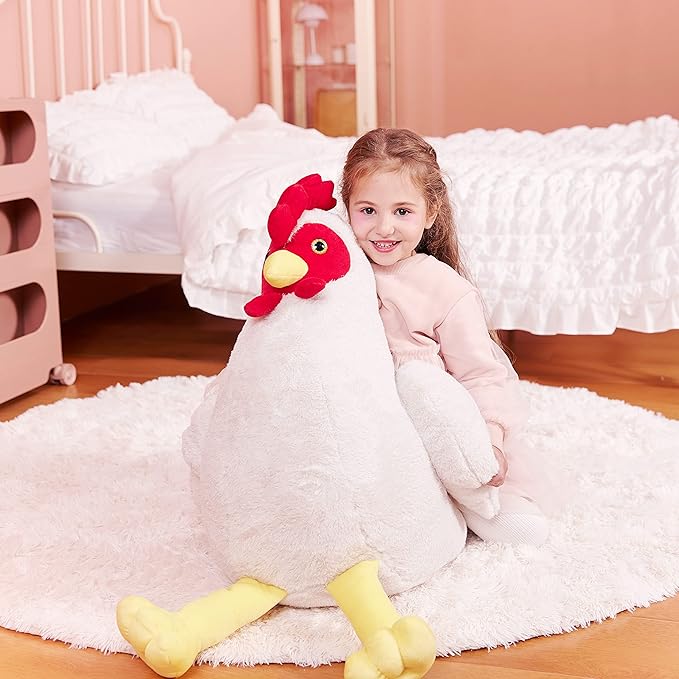 IKASA Giant Chicken Stuffed Animal Plush Toy,23" Large Hen Henny Cute Jumbo Soft Toys