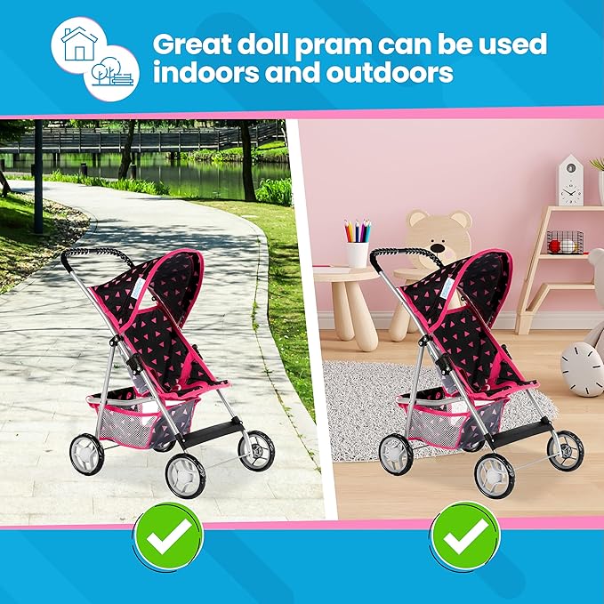 Baby Doll Stroller | Baby Stroller Toy 22.05 inches 1-3 | KP0280R