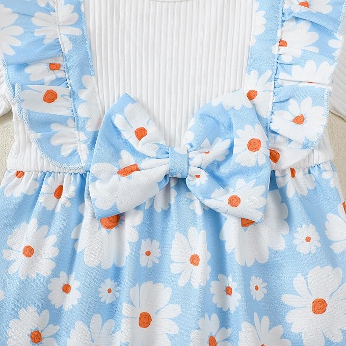 Newborn Baby Girls One Piece Romper Jumpsuit Cute Floral Print