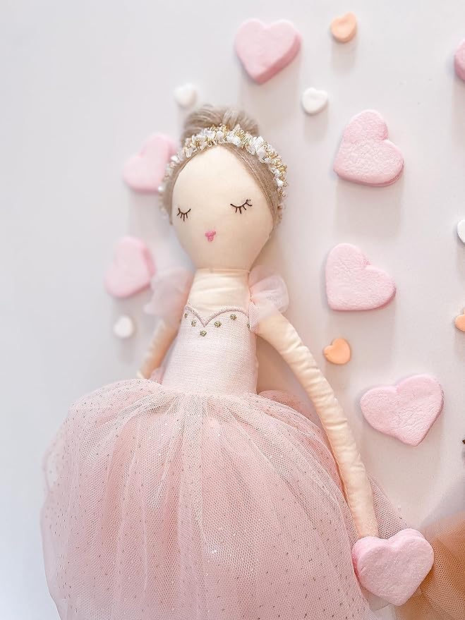 MON AMI Belle The Ballerina Stuffed Doll – 22”, Plush Ballerina Doll for Girls
