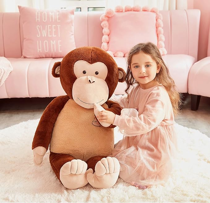 IKASA Large Monkey Stuffed Animal Plush Monkey Toy for Children 30 inches)