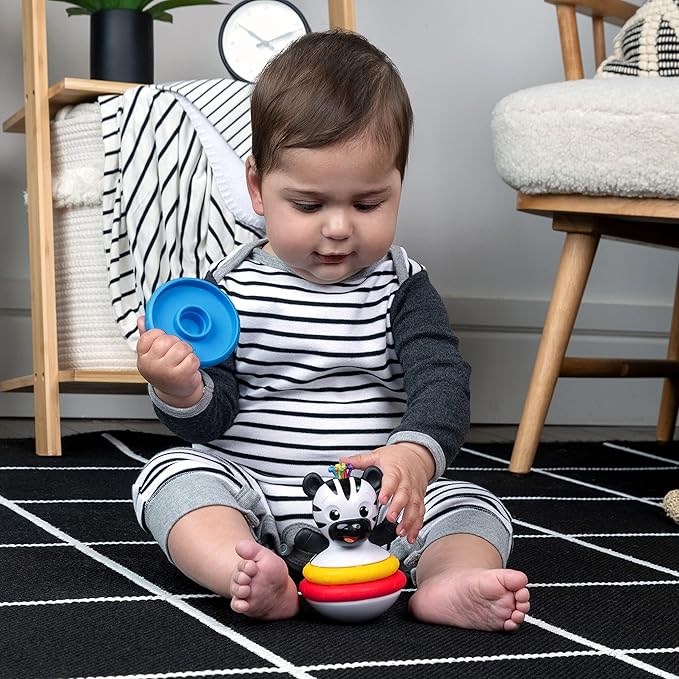 Baby Einstein Stack & Wobble Zen BPA Free Teether Toy 3 Months