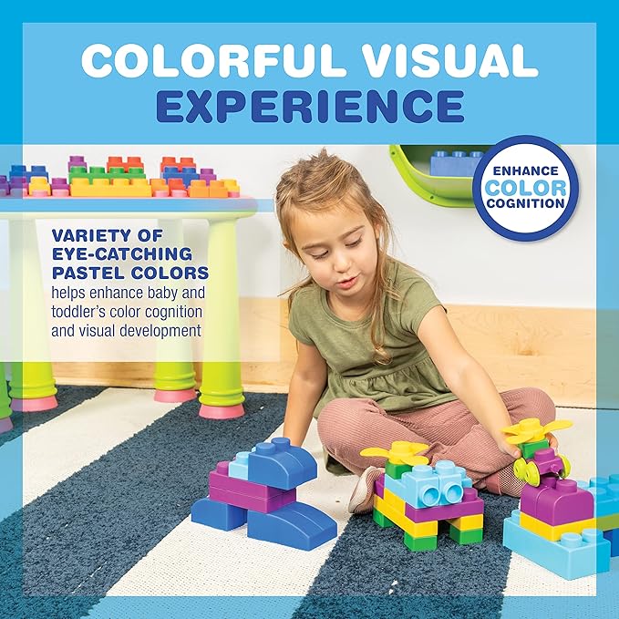 UNiPLAY Plus Soft Building Blocks — Creativity Toy, Educational Play (80-Piece Set)