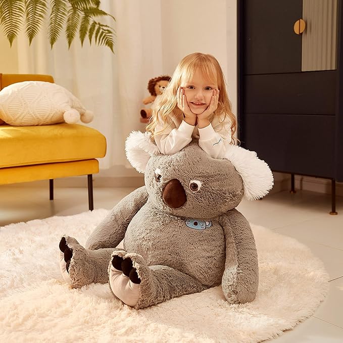 IKASA Large Koala Stuffed Animal Giant Soft Plush Toy,Cute Huge Jumbo Kawaii Fluffy Plushy Big Size Fat Plushie 30 inches)