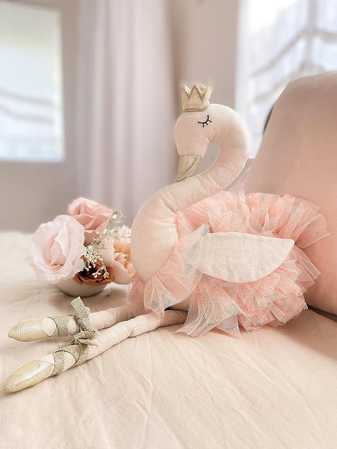 MON AMI Layla The Ballerina Doll | Swan Stuffed Animal 20 Inches
