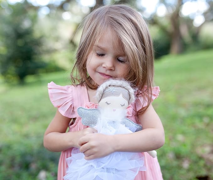Mon Ami Angel Stuffed Doll - 15", Silver