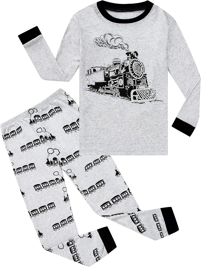 Family Feeling Little Big Boy Pajamas Sets 100% Cotton Pjs
