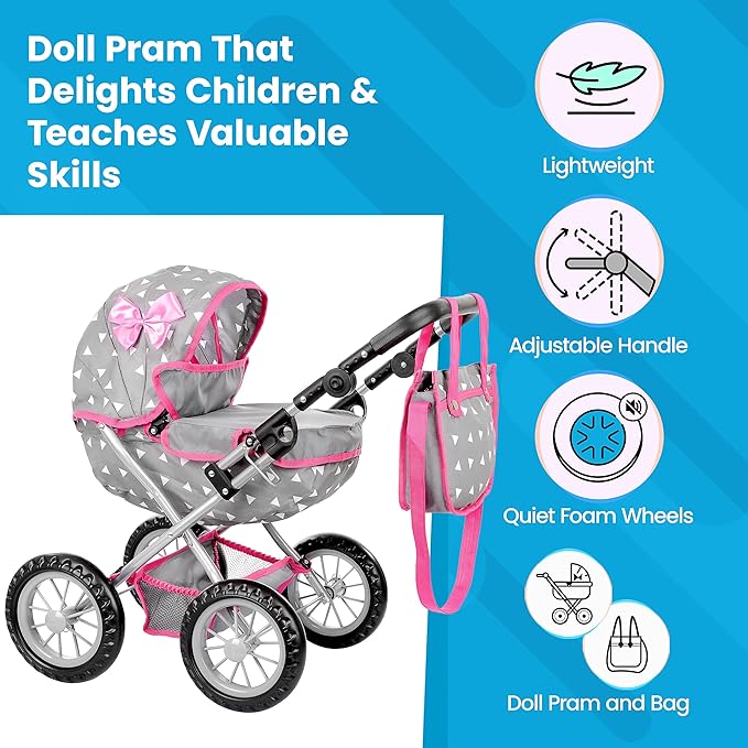 Baby Doll Stroller | Baby Doll Pram (12.99-24.80 inches) KP0262S
