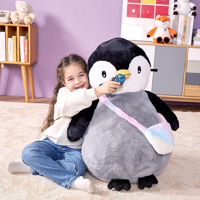 IKASA Giant Penguin Stuffed Animal Plush Toy, 23" Big Cute