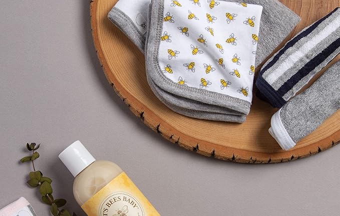 Burt's Bees Baby Infant Washcloths, 100% Organic Cotton 6 Pack
