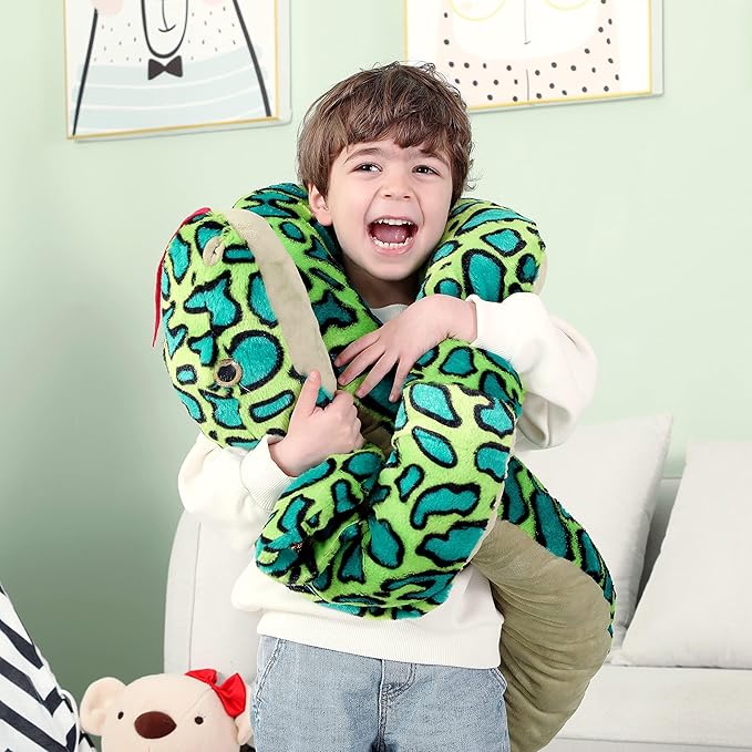 IKASA Giant Snake Stuffed Animal Plush Toy,106" Large Cobra Cute Jumbo Soft Toys