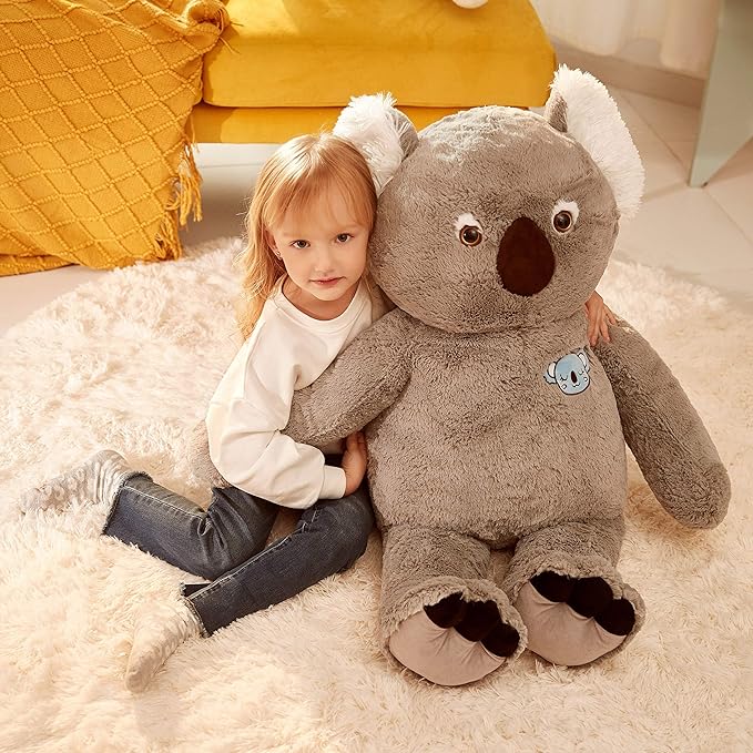 IKASA Large Koala Stuffed Animal Giant Soft Plush Toy,Cute Huge Jumbo Kawaii Fluffy Plushy Big Size Fat Plushie 30 inches)