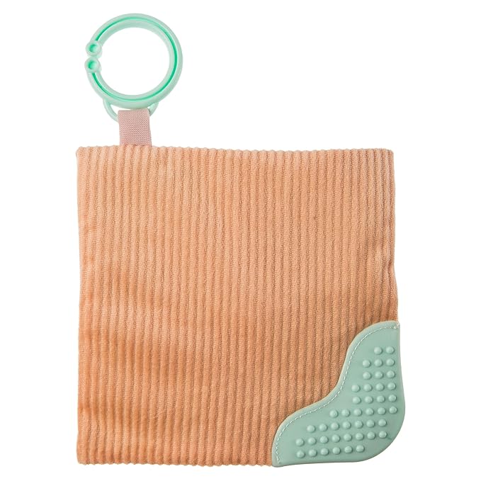 Mary Meyer Crinkle Teether Toy with Baby Paper and Squeaker, 6 x 6-Inches