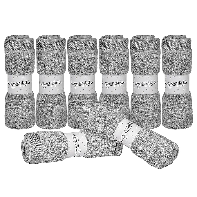 Sweet Child 8-Pack Baby Washcloths - Soft Rayon Washcloth, Baby Wash Cloths