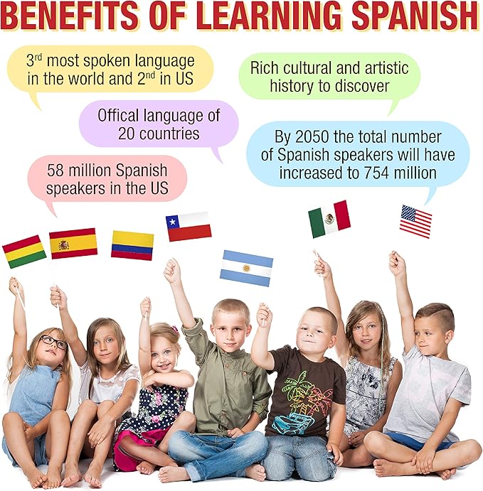 Bilingual Toddler Interactive Toys - English & Spanish ABC Learning for Toddlers. Numbers for Toddlers, Colors 3 Year