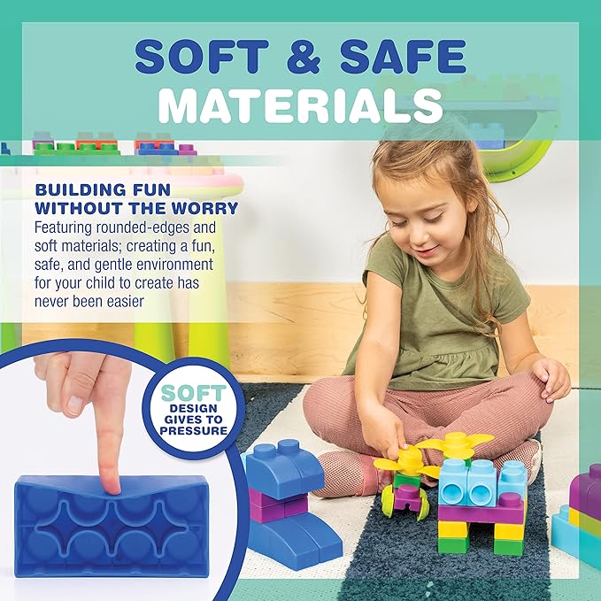 UNiPLAY Plus Soft Building Blocks — Creativity Toy, Educational Play (80-Piece Set)