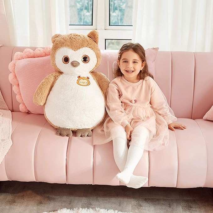 IKASA Giant Owl Stuffed Animal Jumbo Owl Plush Toy 23 inches