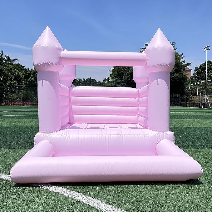 Pink Bounce House with Ball Pit 120x96x96 inch Commercial Grade 100% PVC 10x8x8FT)