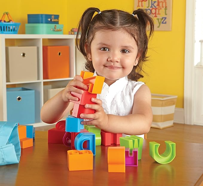 Learning Resources Letter Blocks, Fine Motor Toy 36 Pieces, 2+