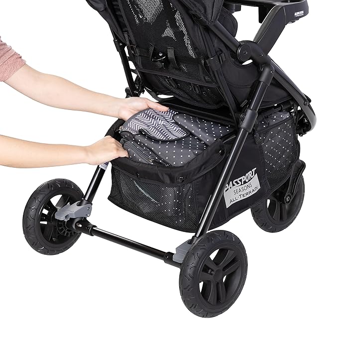 Baby Trend Passport® Seasons All-Terrain Stroller Travel System with EZ-Lift™ PLUS Infant Car Seat, Dash Black