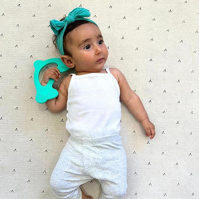 Baby’s Aid Dolphin Silicone Baby Teether, Easy to Hold Teething Toy for Pain Relief 3+ Months, 8X Teething