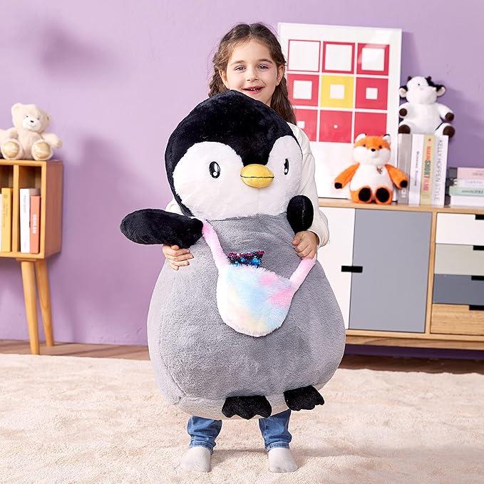 IKASA Giant Penguin Stuffed Animal Plush Toy, 23" Big Cute