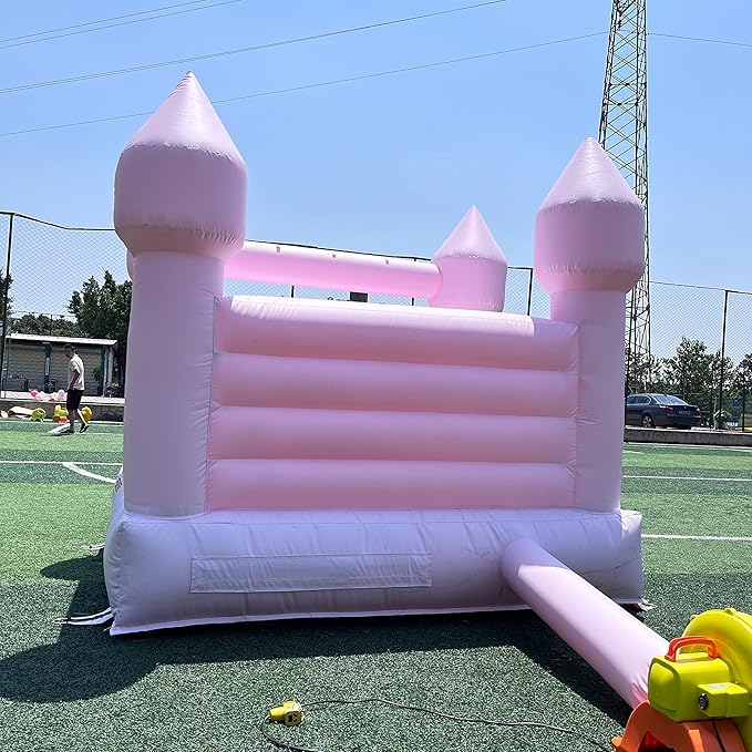 Pink Bounce House with Ball Pit 120x96x96 inch Commercial Grade 100% PVC 10x8x8FT)