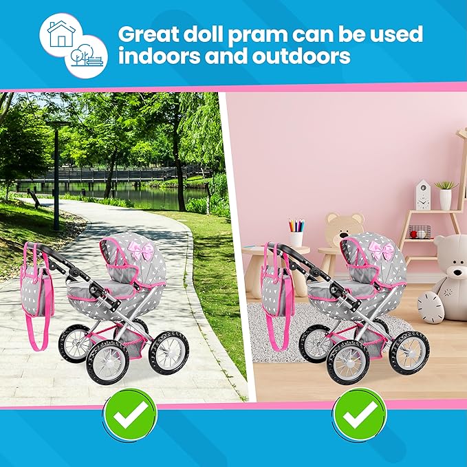 Baby Doll Stroller | Baby Doll Pram (12.99-24.80 inches) KP0262S