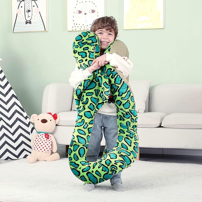IKASA Giant Snake Stuffed Animal Plush Toy,106" Large Cobra Cute Jumbo Soft Toys