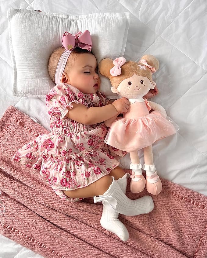 Soft Baby Doll Toys (16''), My First Baby Rag Doll for 1 Year-Old Girl Birthday Gift