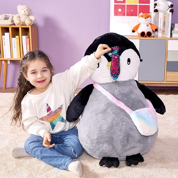 IKASA Giant Penguin Stuffed Animal Plush Toy, 23" Big Cute
