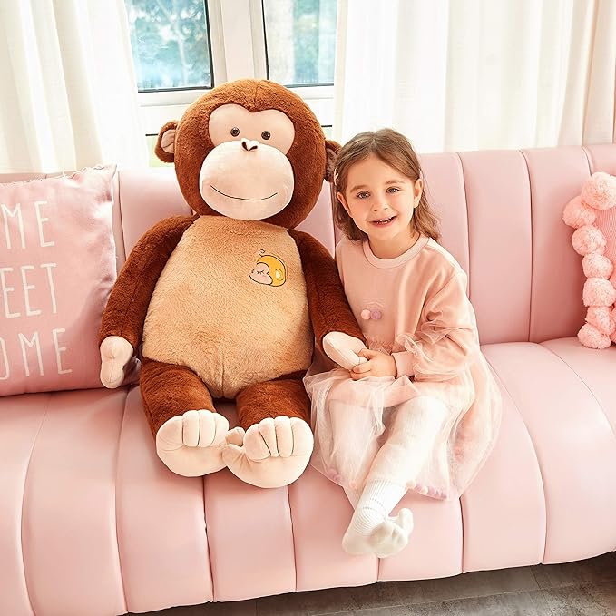 IKASA Large Monkey Stuffed Animal Plush Monkey Toy for Children 30 inches)