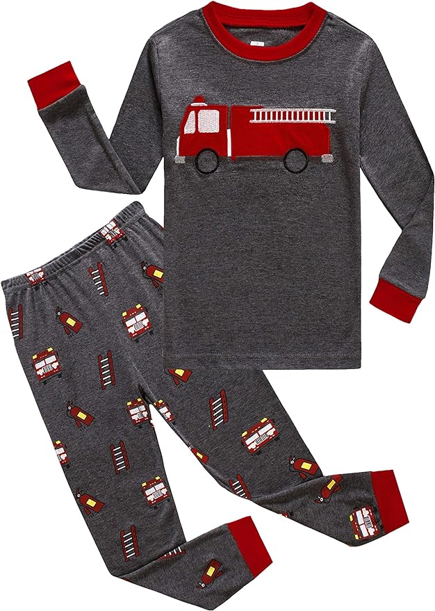Family Feeling Little Big Boy Pajamas Sets 100% Cotton Pjs